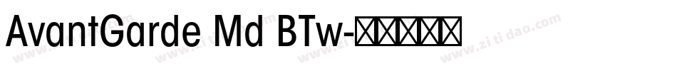 AvantGarde Md BTw字体转换